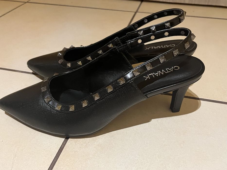 czarne szpilki Deichmann 39