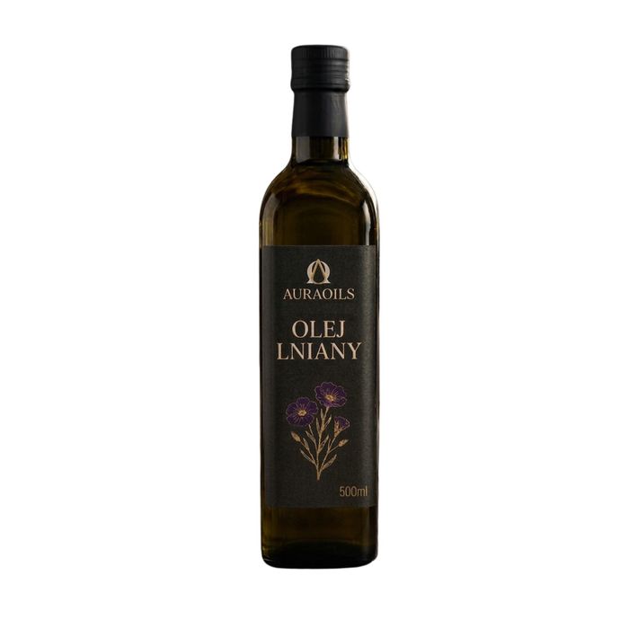 Olej lniany tłoczony na zimno 500ml