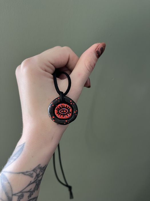 Naszyjnik oko opaczności kolorowe boho hippie