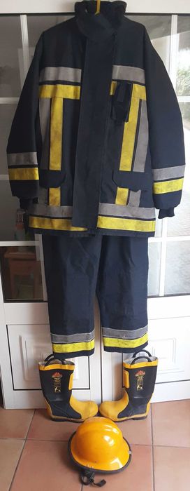 Bombeiros Casaco de Cabedal Frances Tam XL - 50€