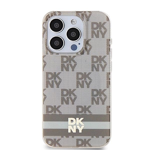 Etui DKNY IML Checkered Mono Pattern & Printed Stripes MagSafe na iPho