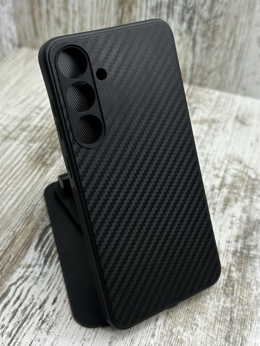 Чехол тонкий Carbon TPU на Samsung S24/ S24 Plus/ S24 Ultra Чохол