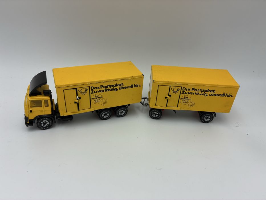 1:55 Siku 3114 Volvo F7 Turbo Truck With Trailer Das Postpaket Post
