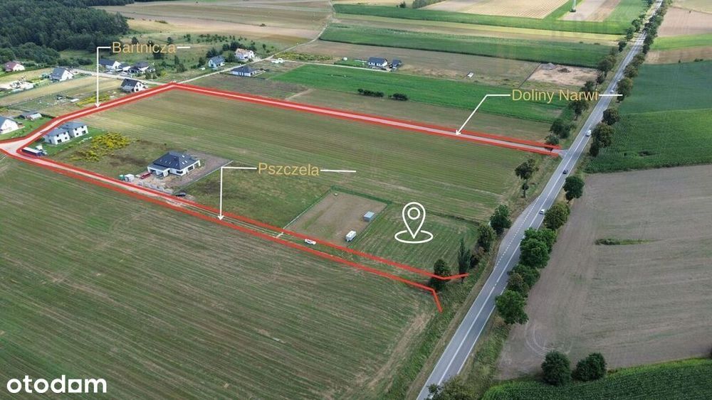 Działka 2291 m² z Wz – 5 min od Łomży - Zosin
