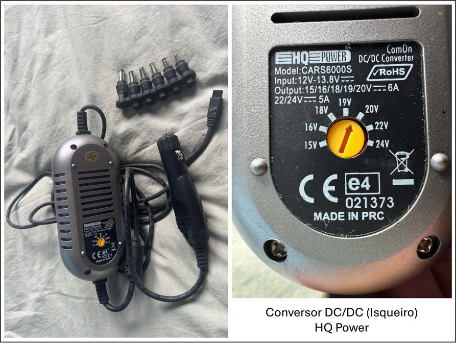 Carregador universal e diversas fichas (PC e telemóvel) - VER VÁRIOS