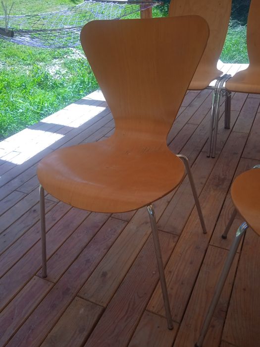 krzesła sklejka 4 szt