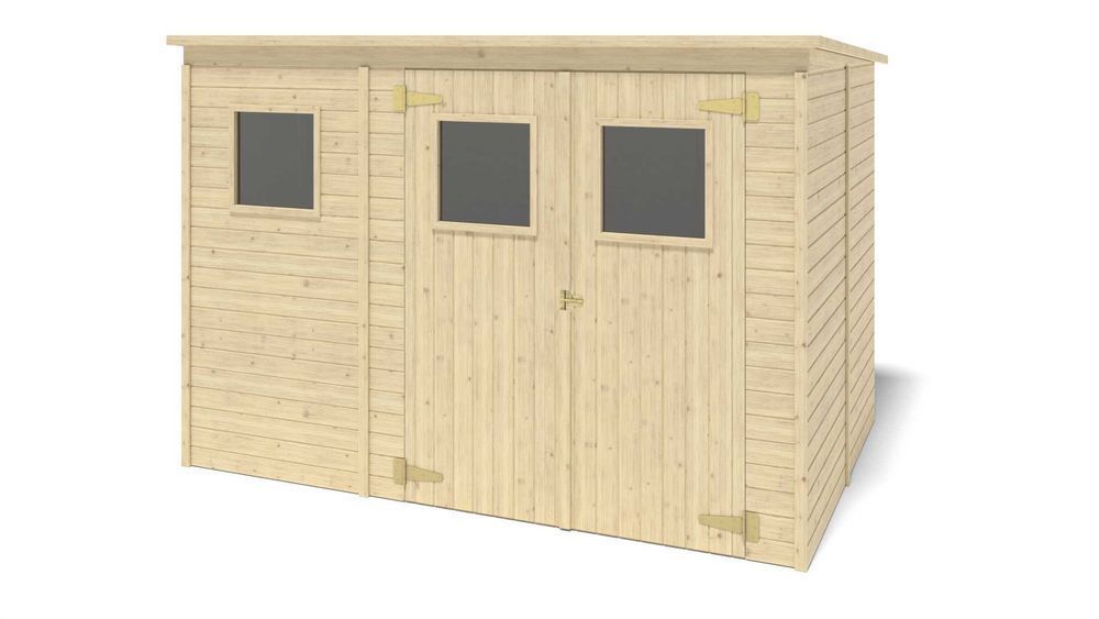 Domek ogrodowy 2,7 x 1,8 m z płaskim dachem DOM421