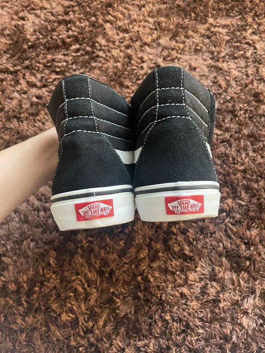 Венс Олд Скул 38 24 см Vans Old Skool Hi Black високі чорні