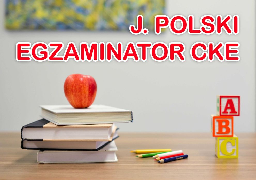 Korepetycje z języka polskiego - egzamin ósmoklasisty. Nauczyciel.