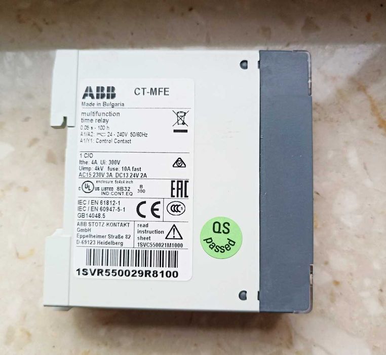 Timer Relay 24 - 240V ac/dc 0.05 s - 100h Wielofunkcyjne funkcyjny