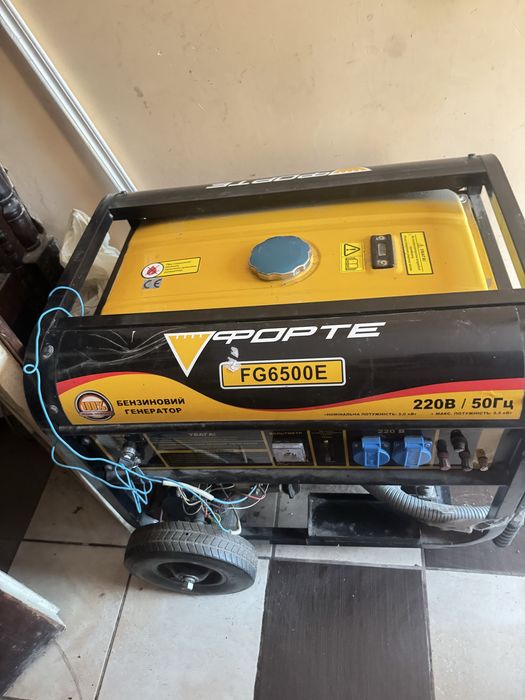 Бензиновий генератор Forte FG6500E 5,5 кВт — терміново