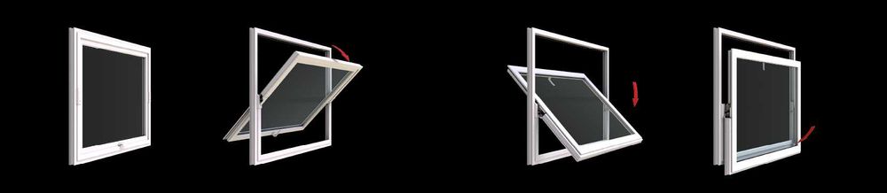 Portas e janelas de vidro duplo e corte termico da TECHNAL branco mate