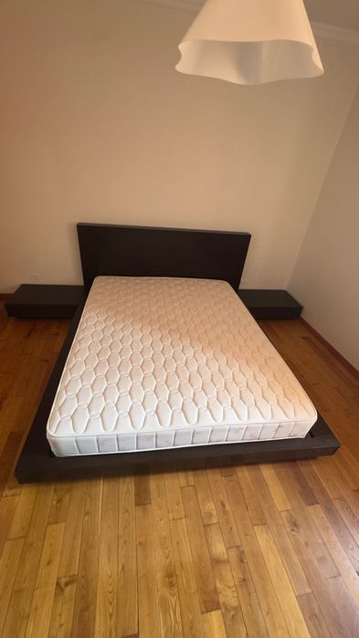 cama de casal - madeira maciça