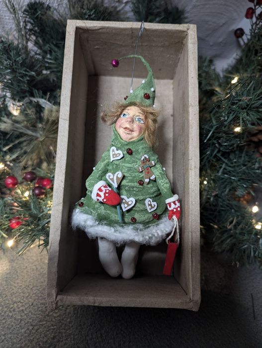 Ватна новорічна іграшка Ялинка.