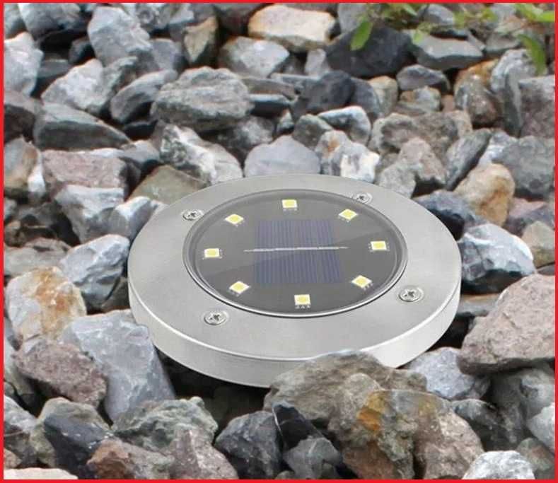 8x lampa solarna ogrodowa wbijana