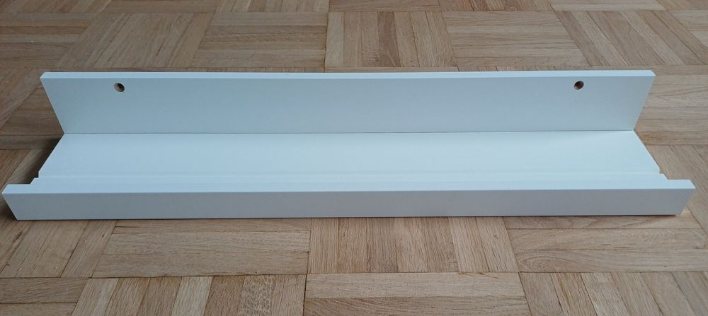 Zestaw 2 białych półek, półki