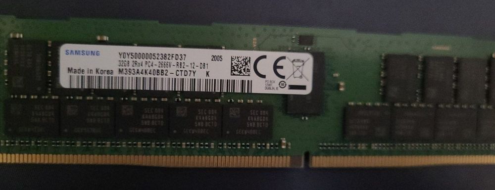 Серверна оперативна пам'ять DDR4 32GB 2666/2933MHz