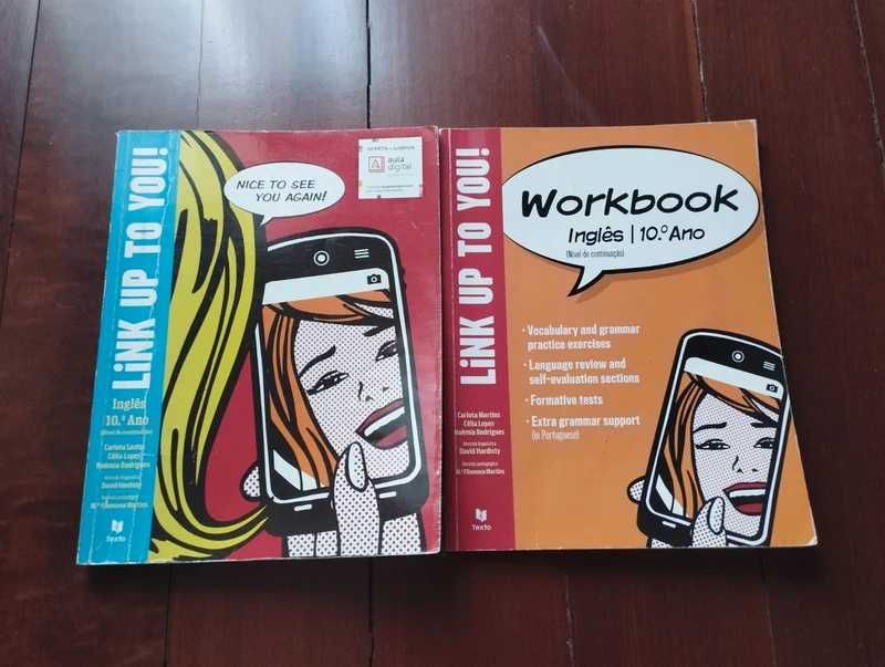"Link up to you" Manual e Caderno de atividades de Inglês 10° ano
