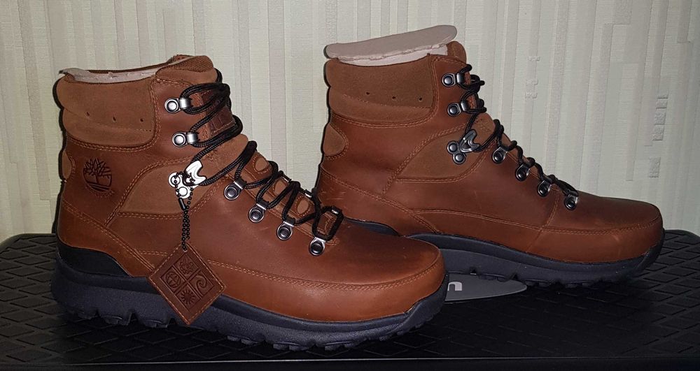Кожаные ботинки timberland р-р 40(26 см)