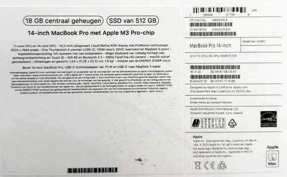 MacBook Pro 14" (M3 Pro, 18 GB RAM / 512 GB SSD) – jak nowy!