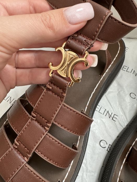 Босоніжки коричневі, гладіатори celine, селін gladiator