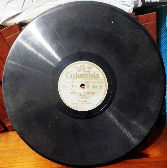 Lote 4 discos de gramophone 78 rpm Columbia e His Master Voice
