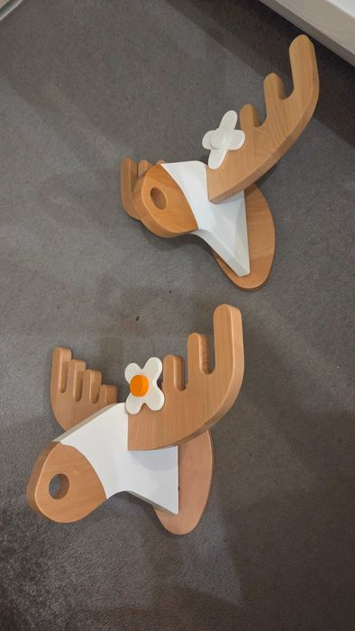 Wieszak drewniany, solidny, wieszaki zwierzęta
