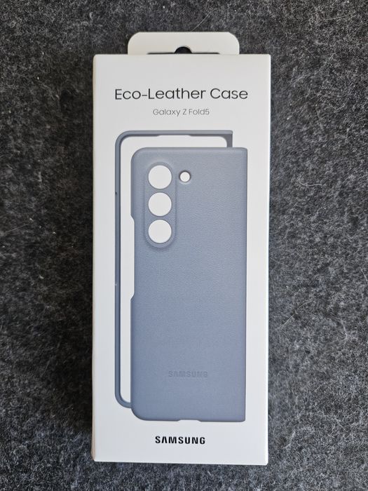 Samsung Galaxy Z Fold 5 ECO-LEATHER case azul