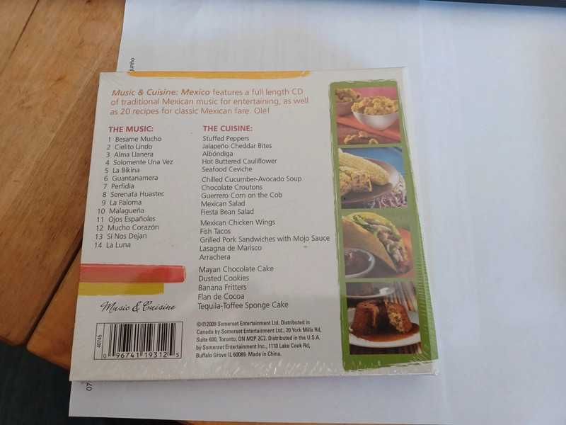 Music & cuisine - cd e livro de receitas