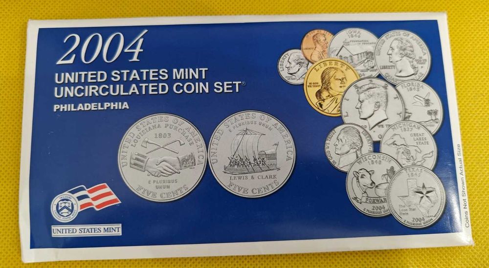 2004 U.S. Mint Set Uncirculated Filadelfia oryginalne opakowanie