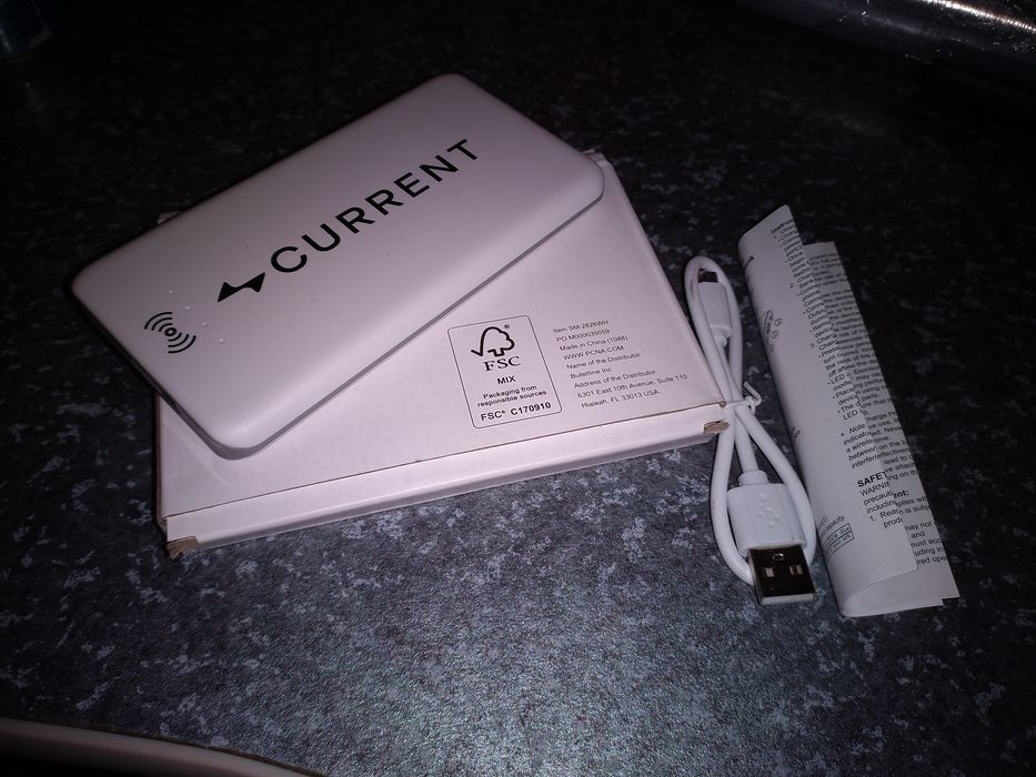 Повербанк powerbank 4000 mA з бездротовою зарядкою