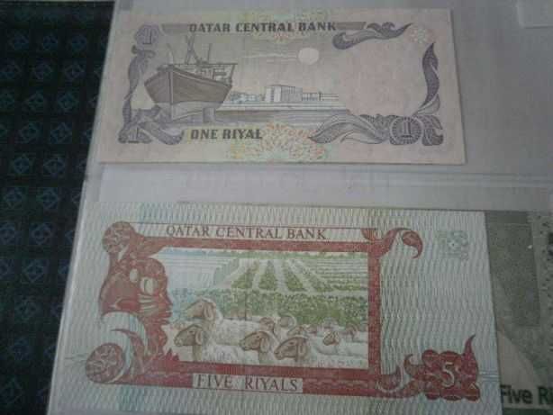 QATAR 4 Notas Não Circuladas conforme as fotos,de duas Séries