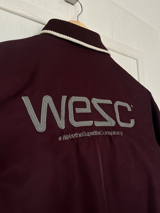 Bordowa bomberka męska WESC rozmiar X-small, sportowa kurtka