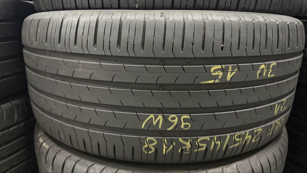 шини б.у літо 245/45 R18  CONTINENTAL  Eco Contact 6 MO склад шин