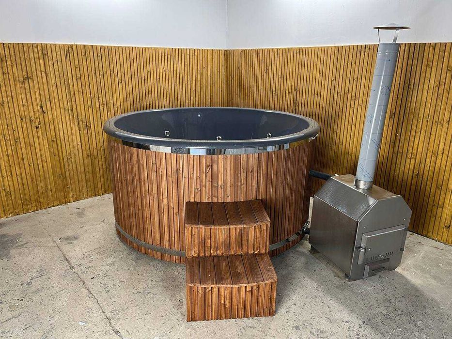 Balia ogrodowa klasy Premium, fińska bania jacuzzi gorąca beczka sauna