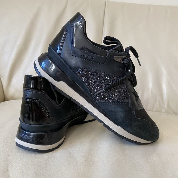 Buty sneakersy GEOX skora nubuk