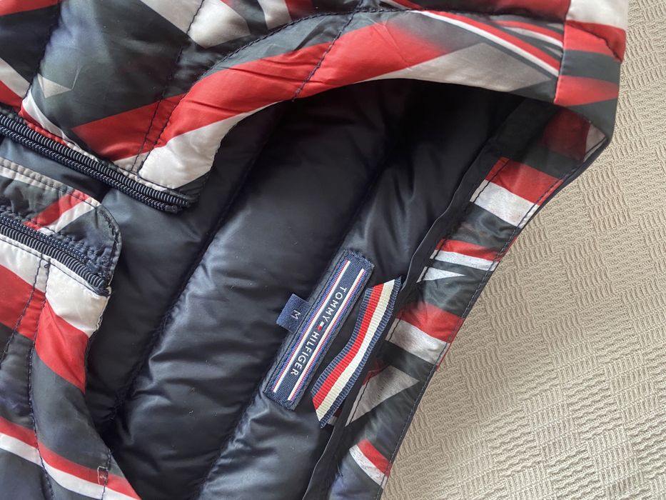 Lekka puchowa kurtka wiosenna Tommy Hilfiger rozmiar M