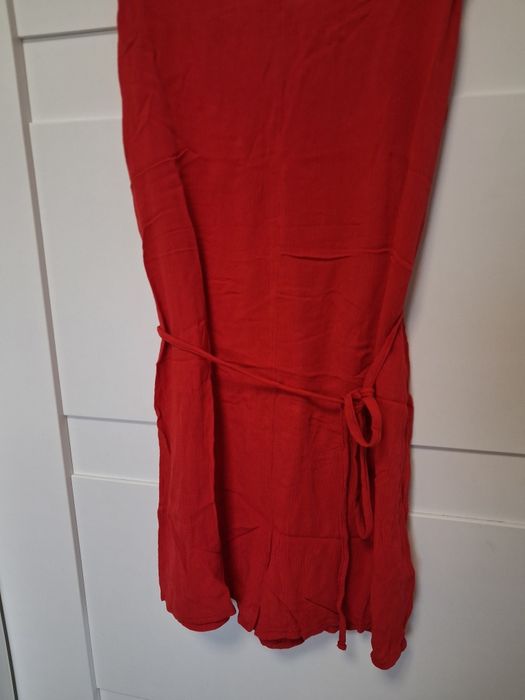 H&M kombinezon letni czerwony XL L