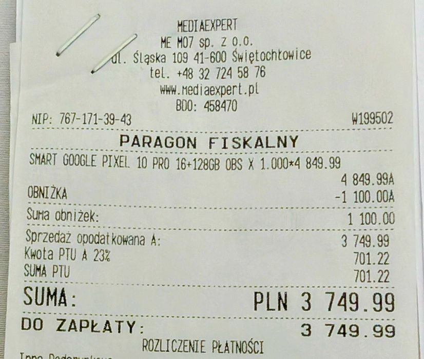 Google Pixel 10 Pro 16/128GB | Salon PL | Gwarancja | Stan Igła!