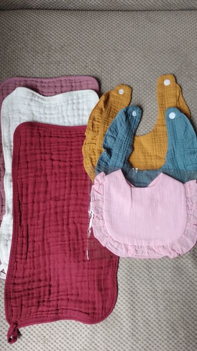 Pieluszki muślinowe zestaw 6 sztuk