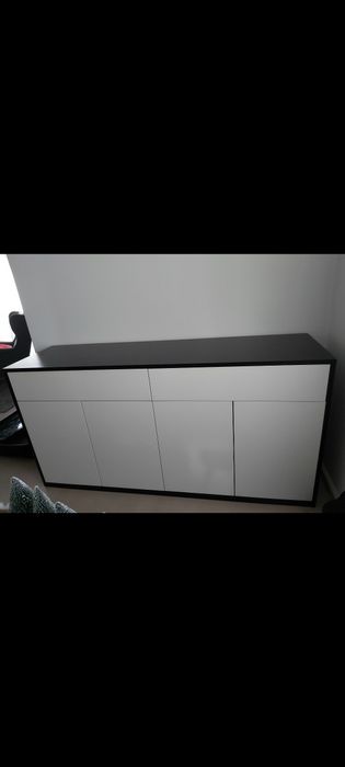 Aparador moderno preto/branco – excelente !estado