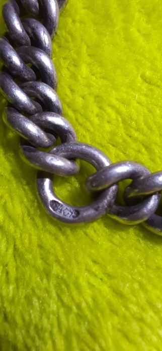 Цепочка для карманных часов царизм российская империя серебро 84 проба