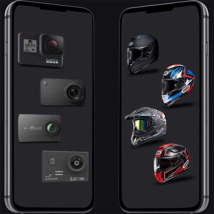 Suporte de Câmara GoPro e Telemóvel para Queixada de Capacete