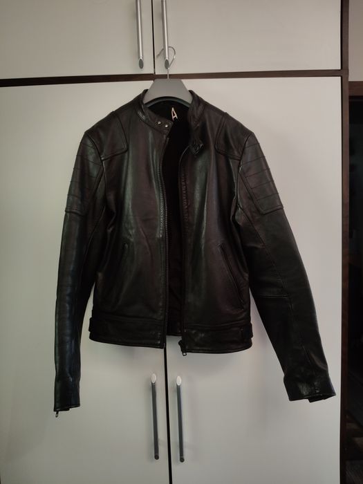 Męska kurtka skórzana Topman z prawdziwej skóry