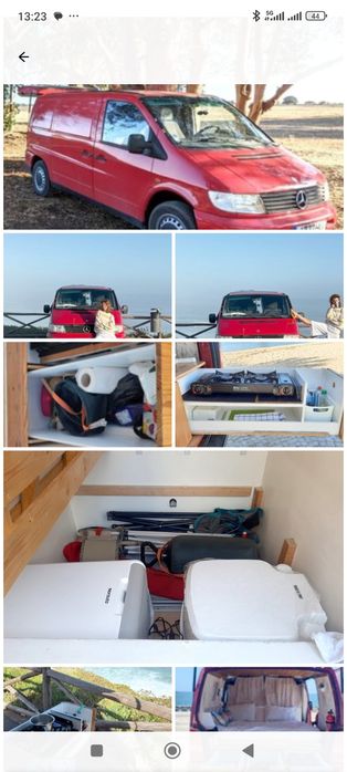 Aluguer Mercedes Vito campervan