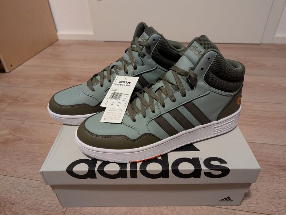 Кросівки Adidas Hoops 3.0 Mid Basketball USA 12.1/2 EUR 47.1/3 30.5 см