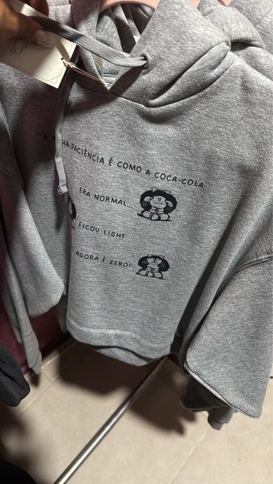 Hoddie crop top cardado