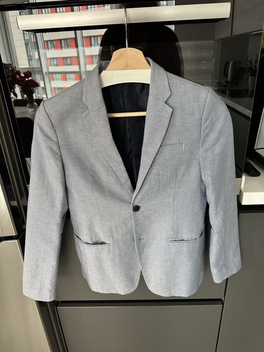 Костюм H&M для хлопчика, 11–12 років / 152 см, сіро-блакитний, стан ідеальний