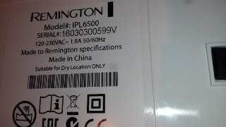 Фотоэпилятор Remington IPL6500 з насадками для лиця і тіла.
