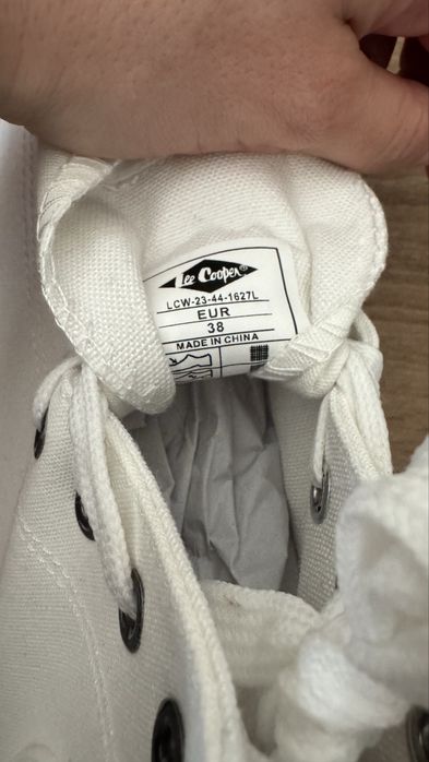 Lee Cooper trampki damskie za kostkę białe roz. 38